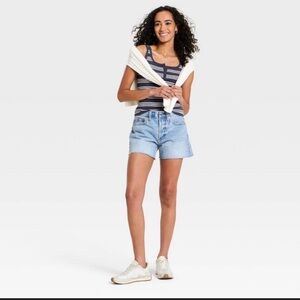 Universal Thread Blue and Black Jean Shorts - 2 pairs